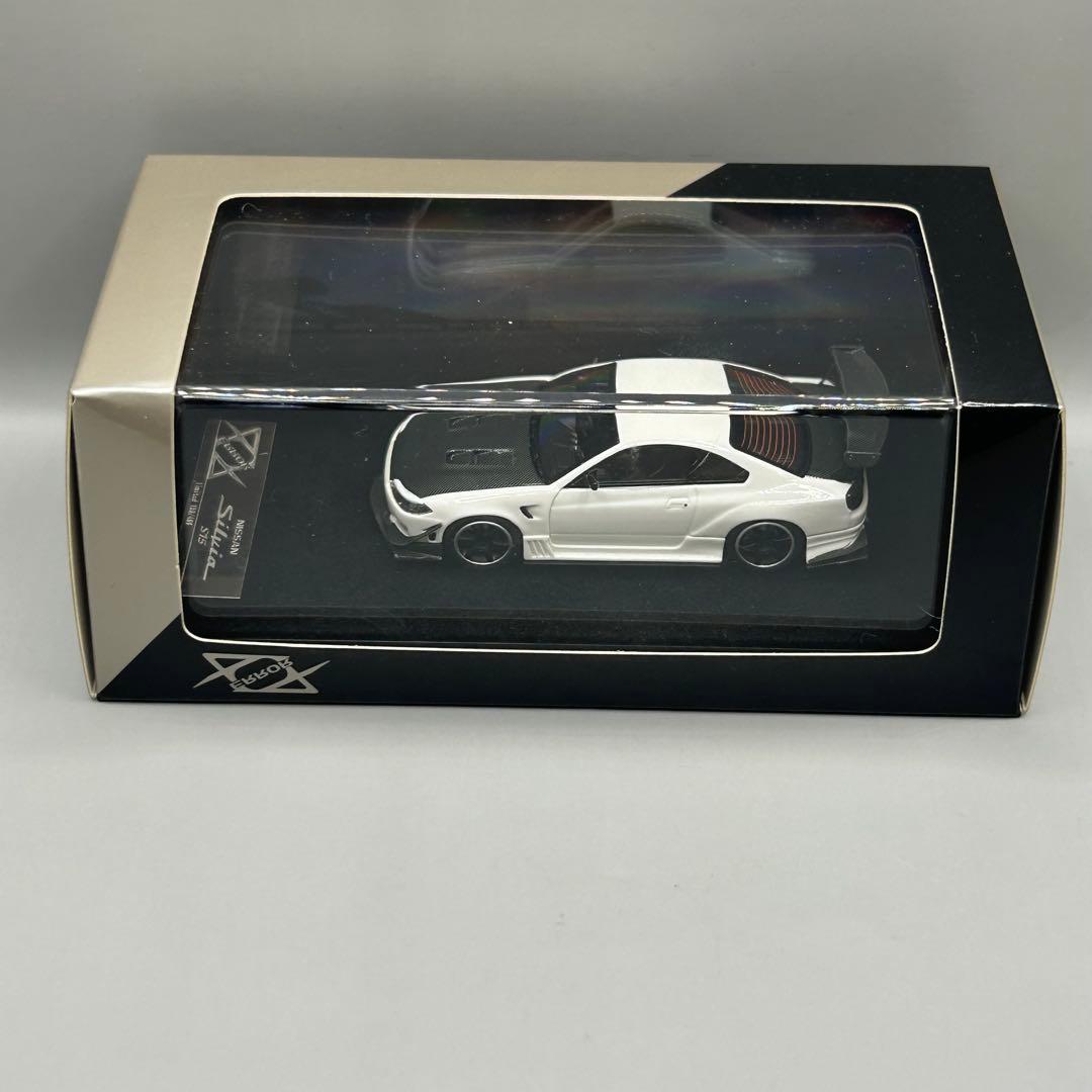 ミニカー Error 404 1/64 Nissan Silvia S15 white