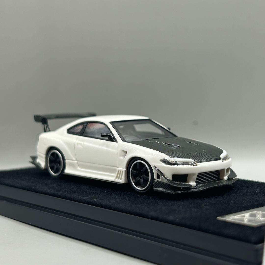ミニカー Error 404 1/64 Nissan Silvia S15 white