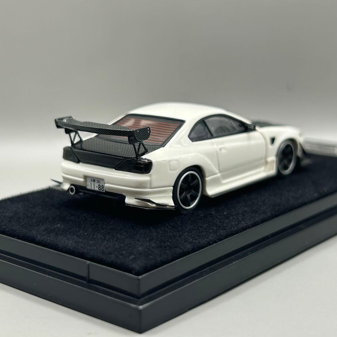 ミニカー Error 404 1/64 Nissan Silvia S15 white