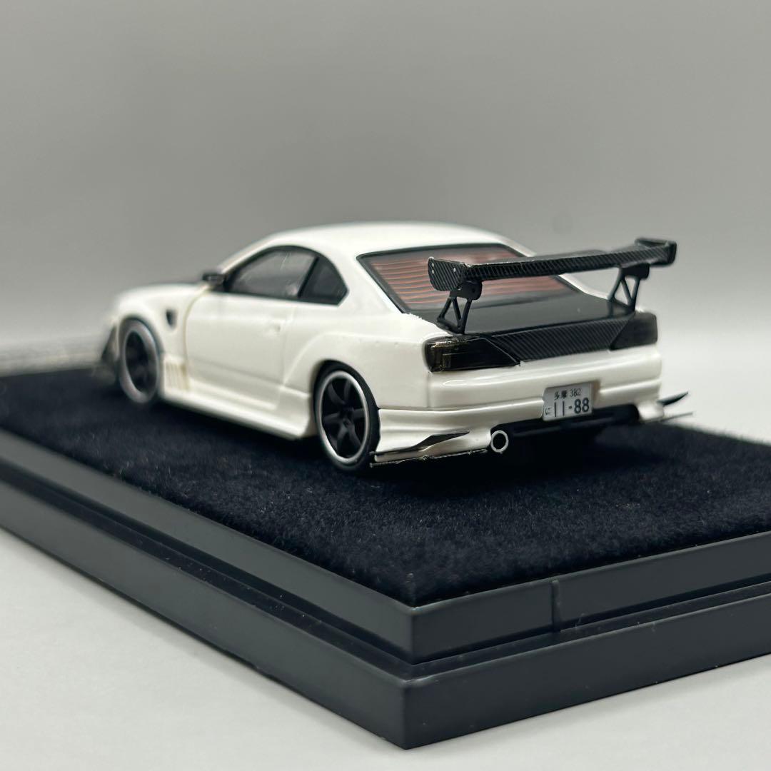 ミニカー Error 404 1/64 Nissan Silvia S15 white