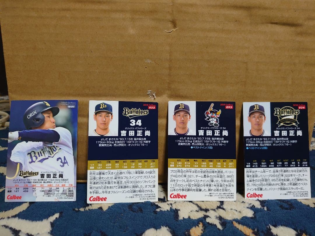 ワールドベースボールクラシック 吉田正尚 オリックスユニフォームカード