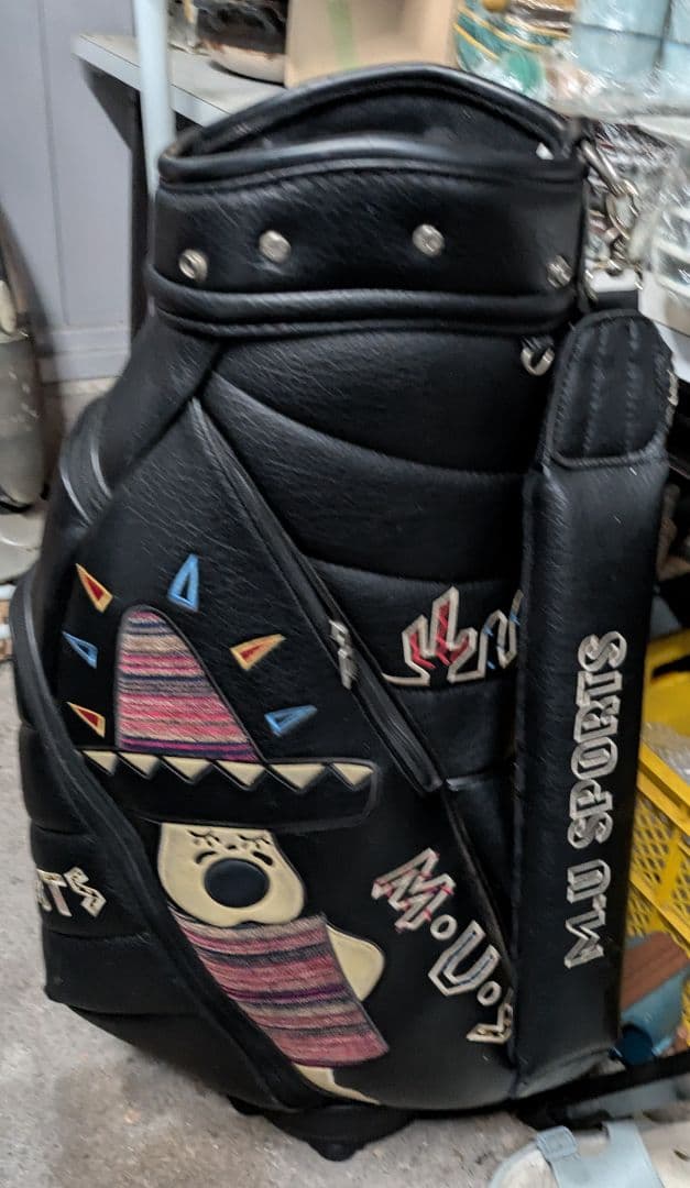 M.U.S SPORTS 黒のスタンドゴルフバッグ