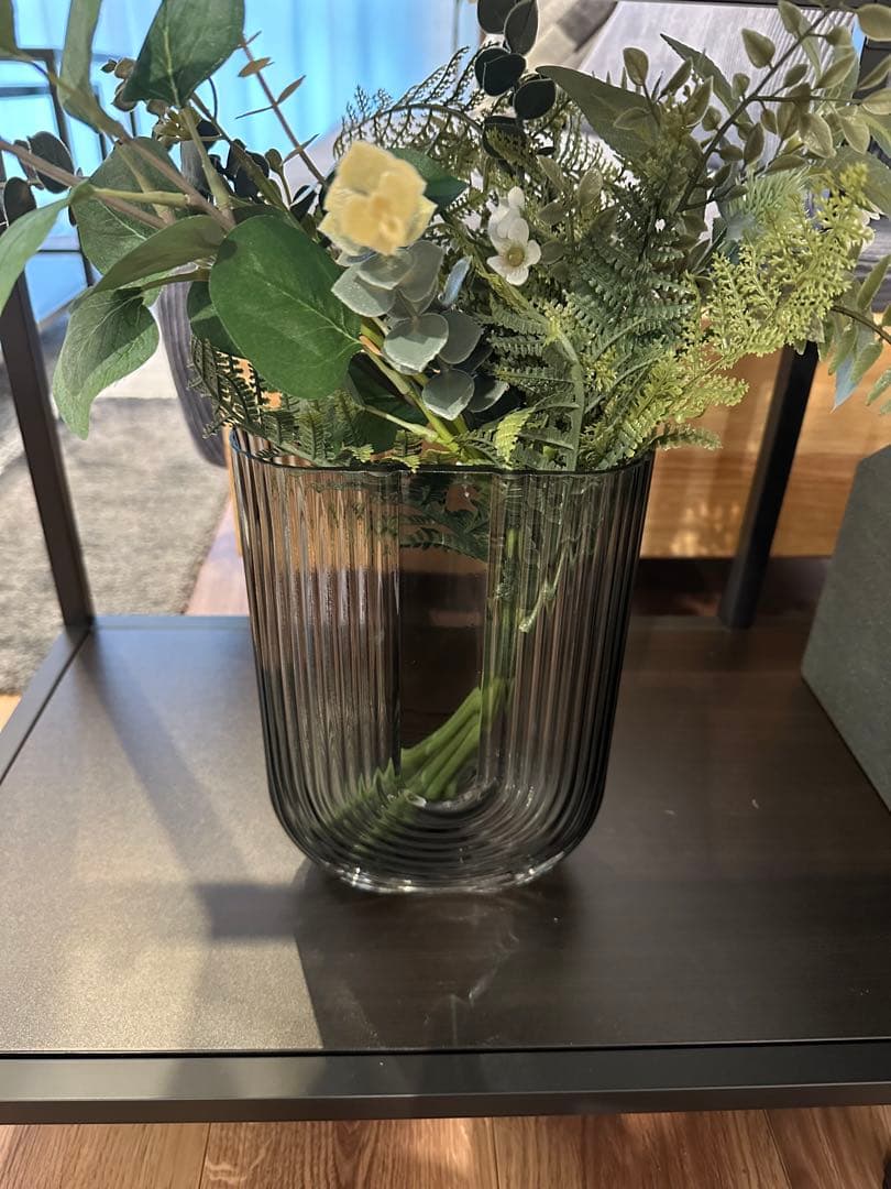 ノルディックU字ラインフラワーベース 花瓶