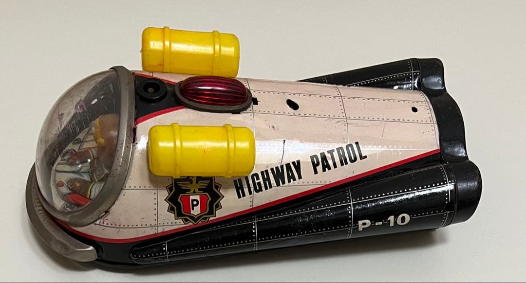 【希少・当時物】増田屋製 ブリキ玩具「HIGHWAY PATROL P-10」