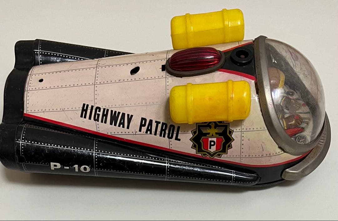 【希少・当時物】増田屋製 ブリキ玩具「HIGHWAY PATROL P-10」