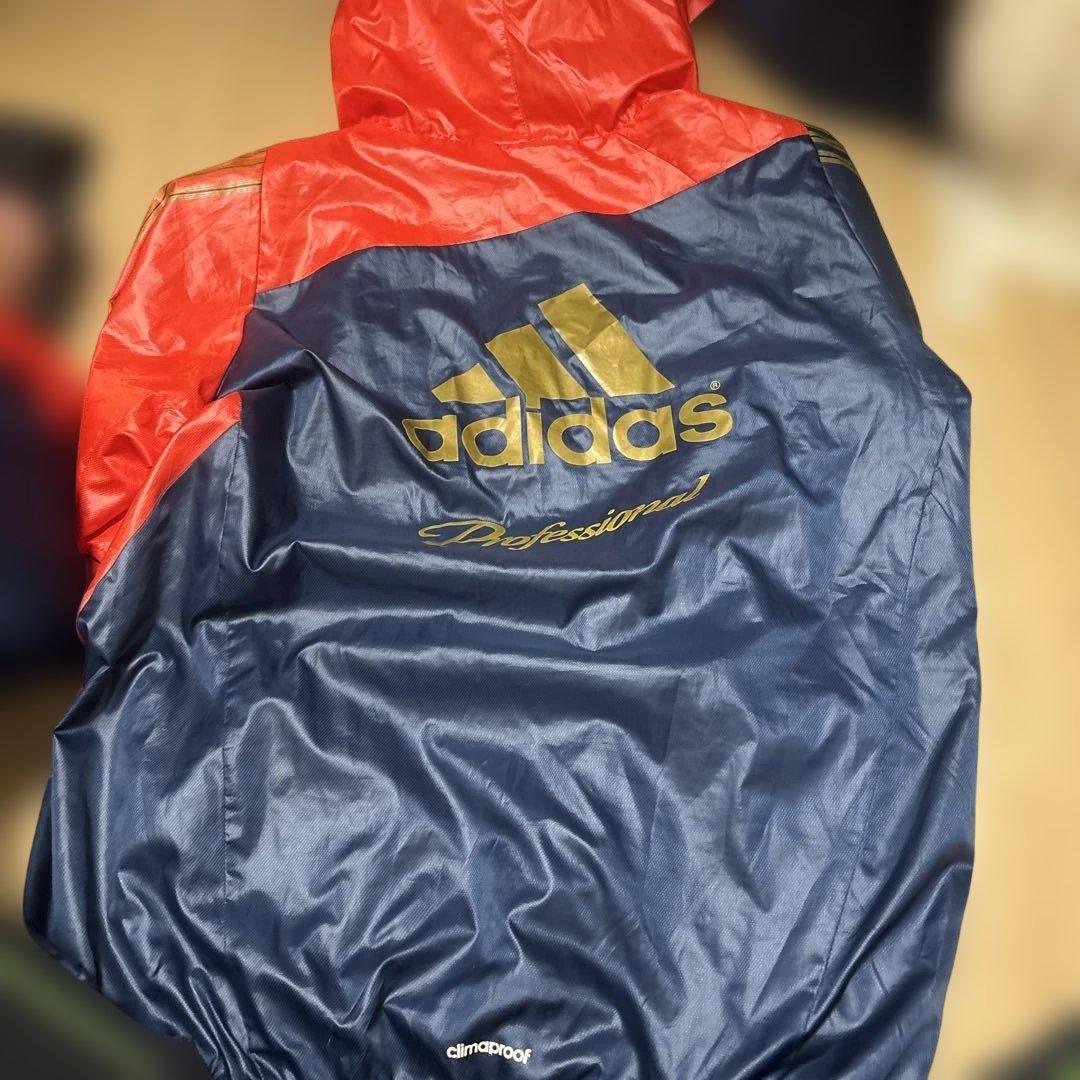 ひ*羊様 adidas Professional ピステ上下 赤・紺　セットアッ