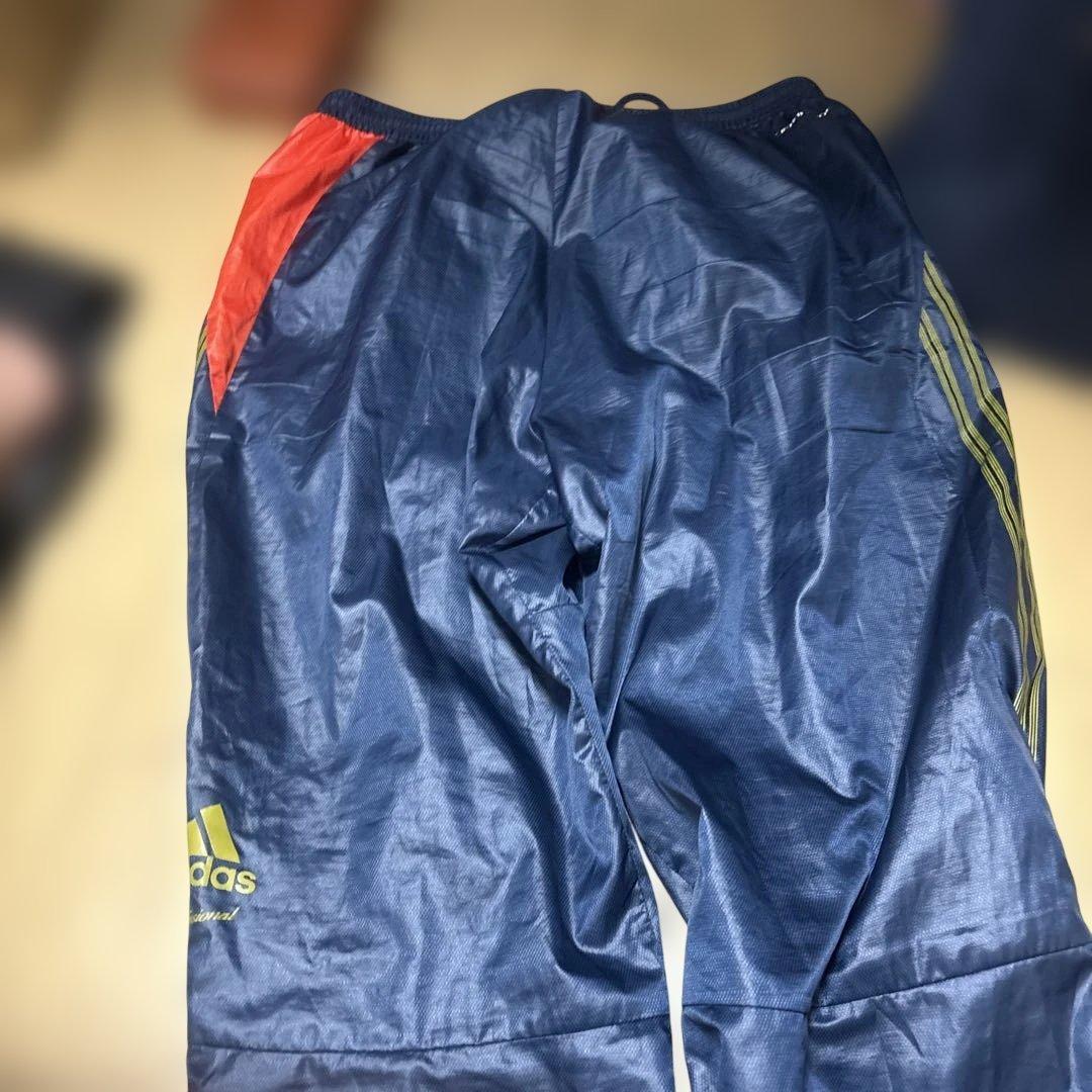 ひ*羊様 adidas Professional ピステ上下 赤・紺　セットアッ