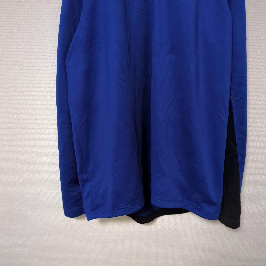 ★フィラ FILA トレーナー プラクティス ハーフジップ ブルー 古着★