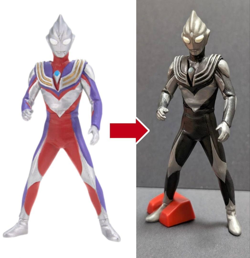 ＨＧウルトラマン（怪獣の笛が鳴る編）ウルトラマンティガ（リペイント）全3種