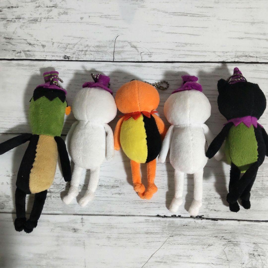 カルディ ハロウィン くたくた かぼちゃドクロ 黒猫 マスコット ぬいぐるみ