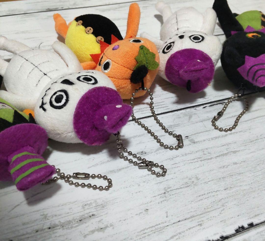 カルディ ハロウィン くたくた かぼちゃドクロ 黒猫 マスコット ぬいぐるみ