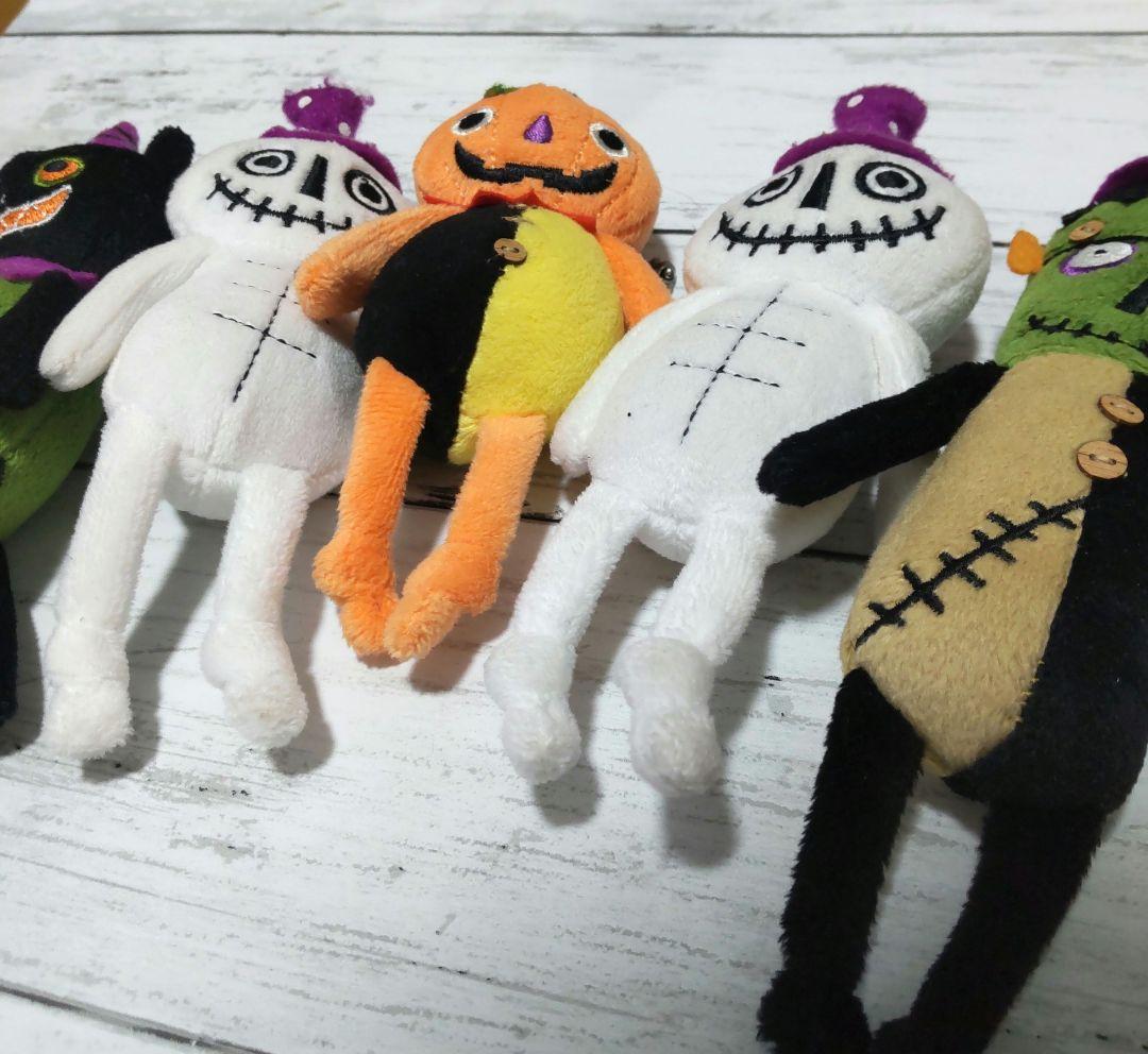 カルディ ハロウィン くたくた かぼちゃドクロ 黒猫 マスコット ぬいぐるみ