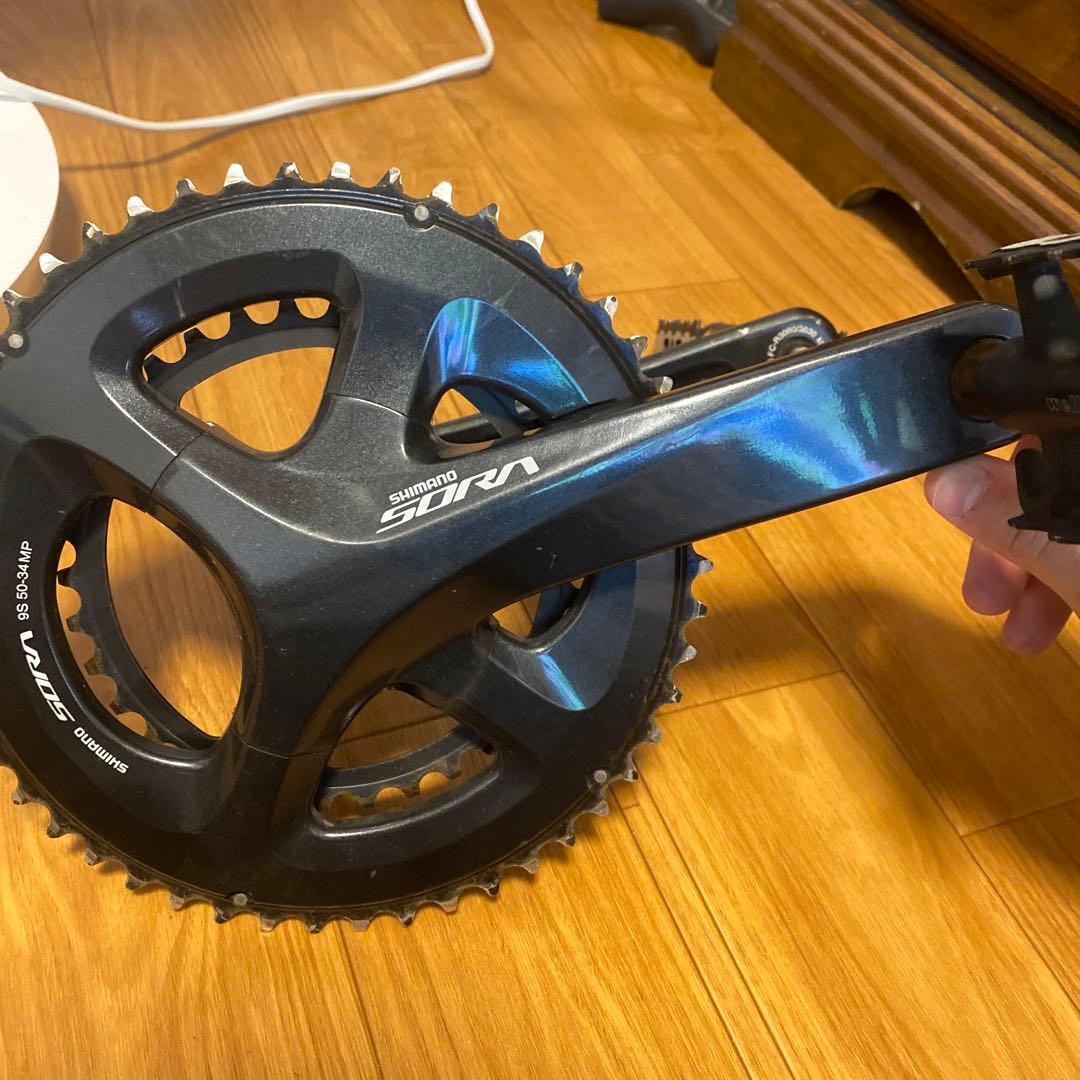 SHIMANO Sora R3000クランクアームとペダル