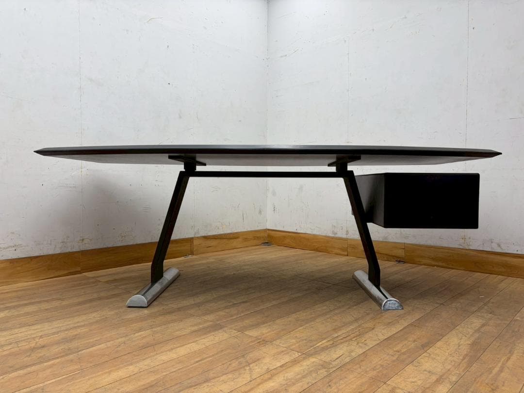 T7967☆美品☆i4MARIANI☆クワトロマリアーニ☆イタリア☆本革☆デスク