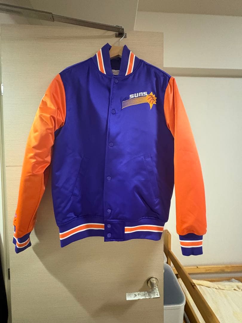 【⚠️お値下げ可】サンズ NBA サテン ジャケット ミッチェル & ネス製
