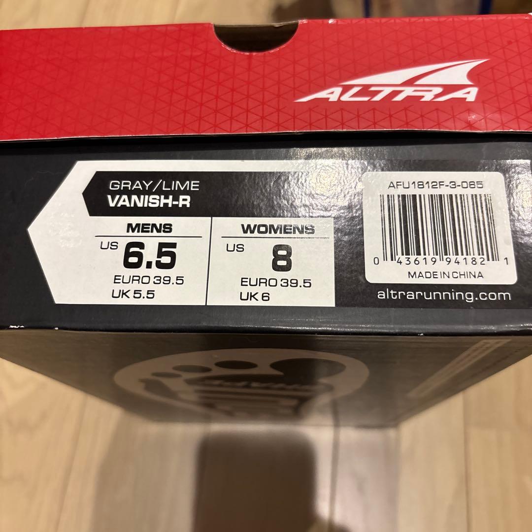 ALTRA VANISH-R US6.5 24.5センチ