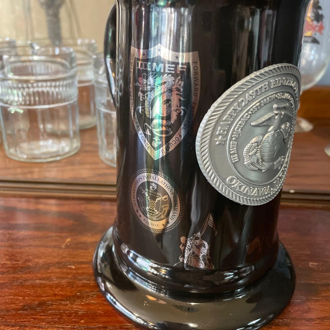 アメリカ海兵隊・記念品・ビールジョッキ