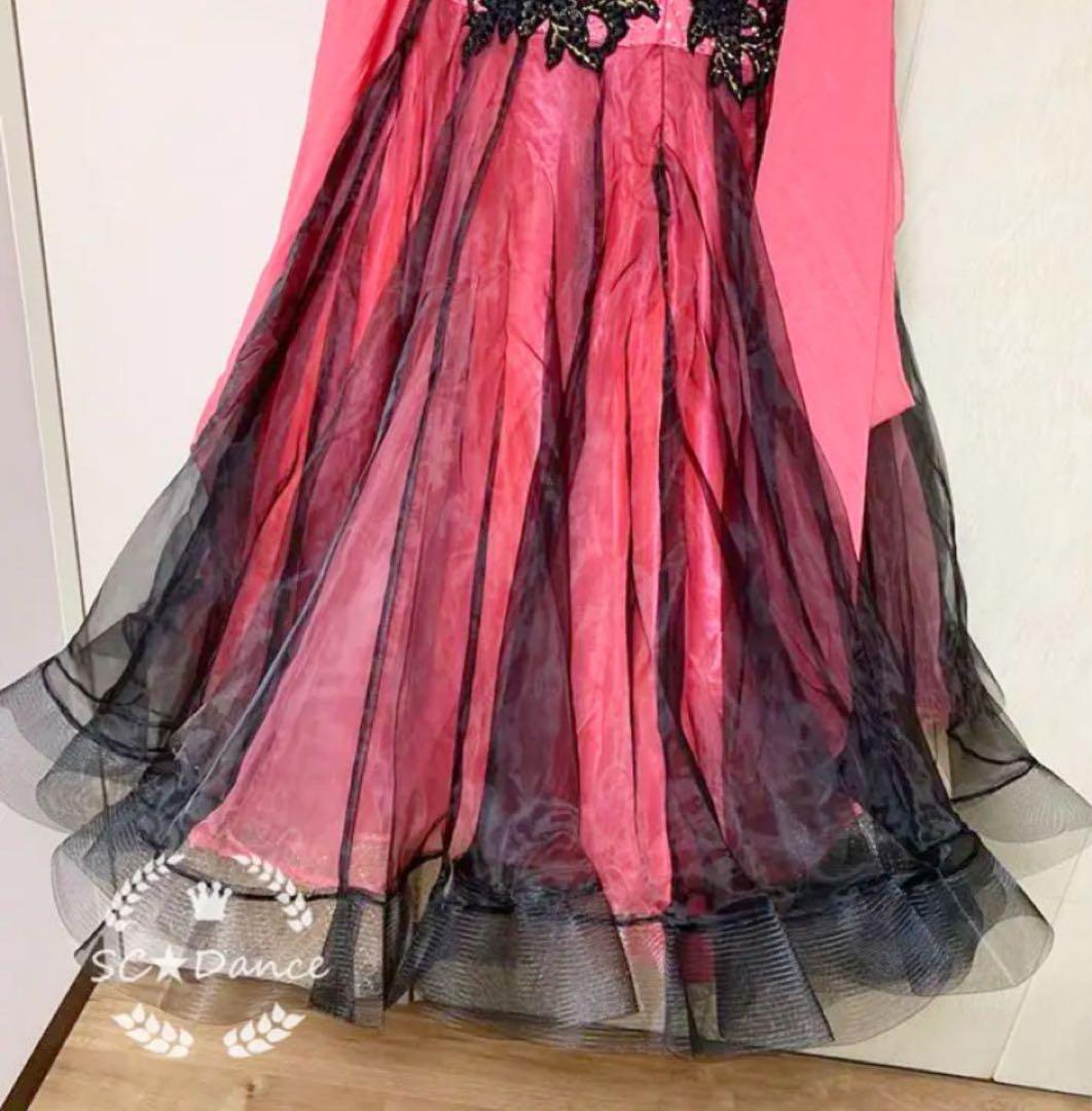 未使用品　社交ダンス　モダンドレス　競技ドレス　ピンク