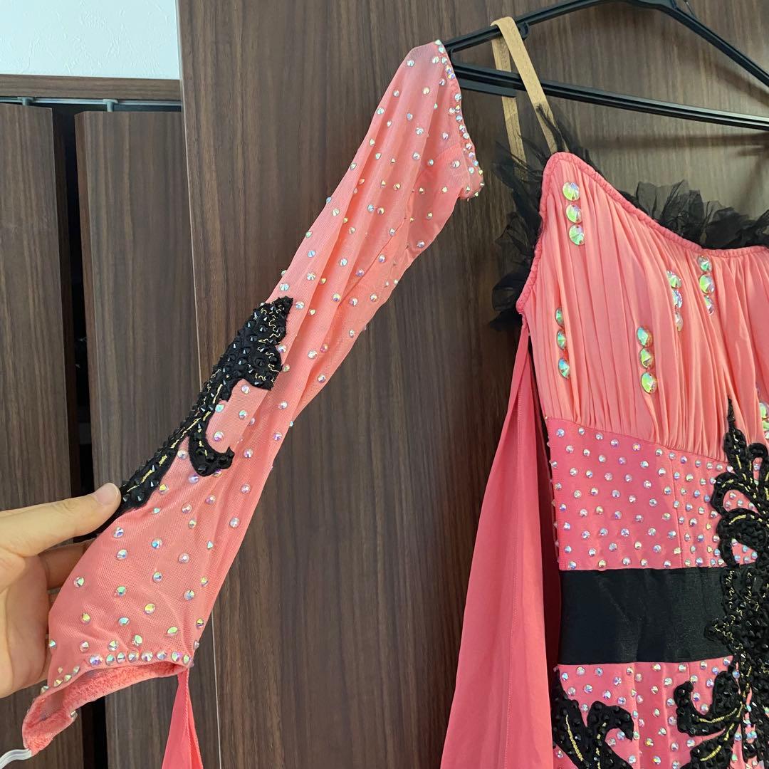 未使用品　社交ダンス　モダンドレス　競技ドレス　ピンク