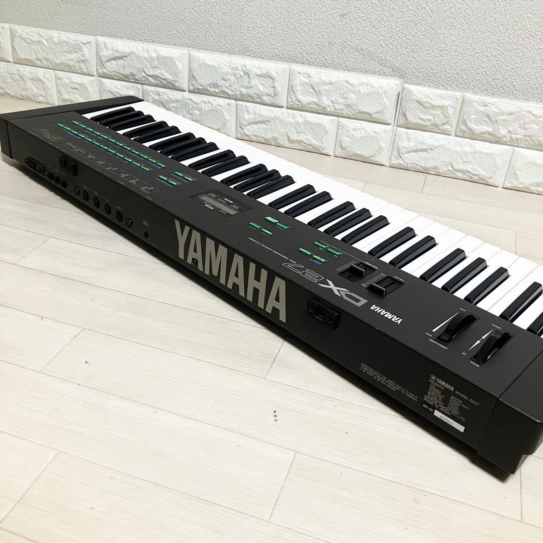【バック/ペダル付】YAMAHA DX27 ヤマハ キーボード シンセサイザー
