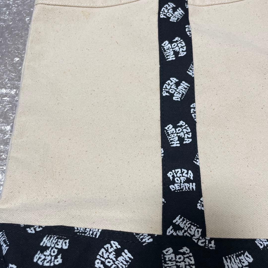え*る様 PIZZA OF DEATH トートバッグ黒　kenyokoyama