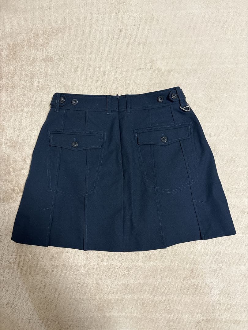 【美品】DECEMBERMAY S-Mサイズ、ネイビープリーツスカート