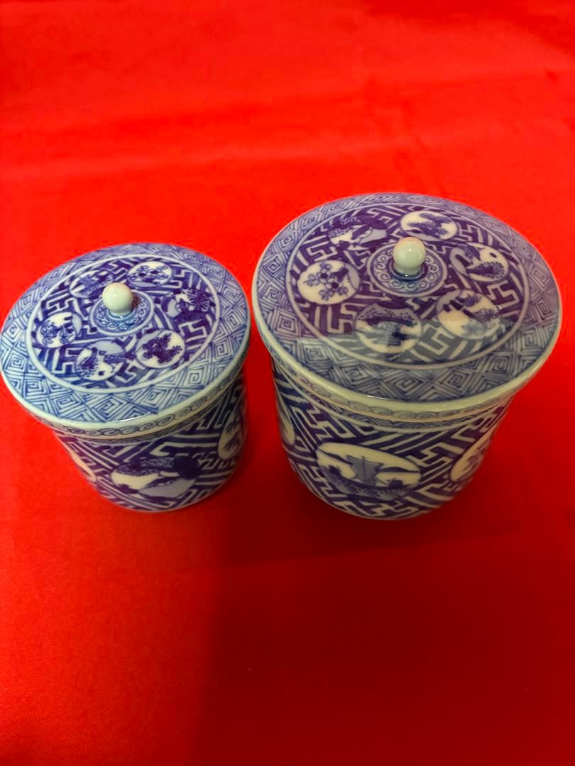 祥瑞蓋付夫婦湯飲