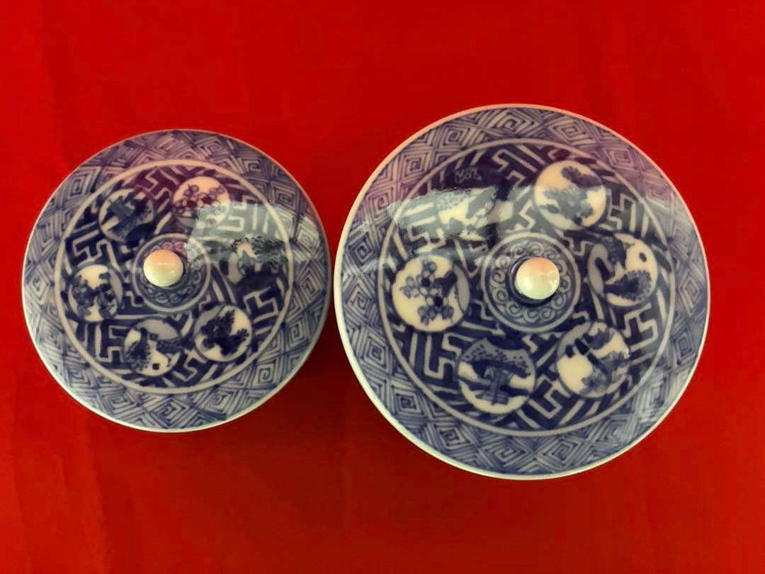 祥瑞蓋付夫婦湯飲