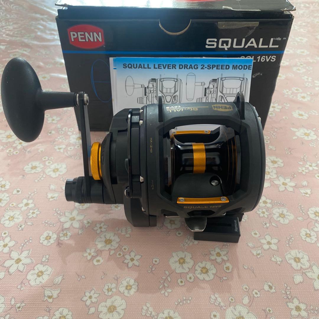 Penn Squall ペン 16VSスコールレバードラッグ2速リール