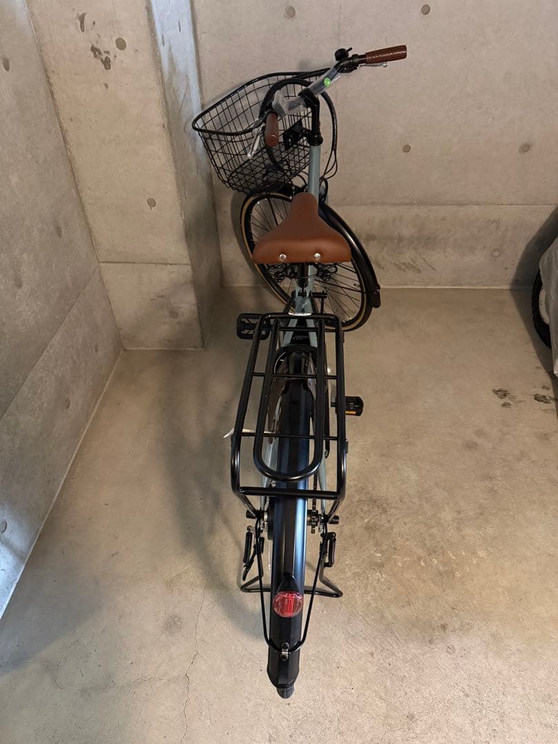 電動アシスト自転車 グレー ブラウン