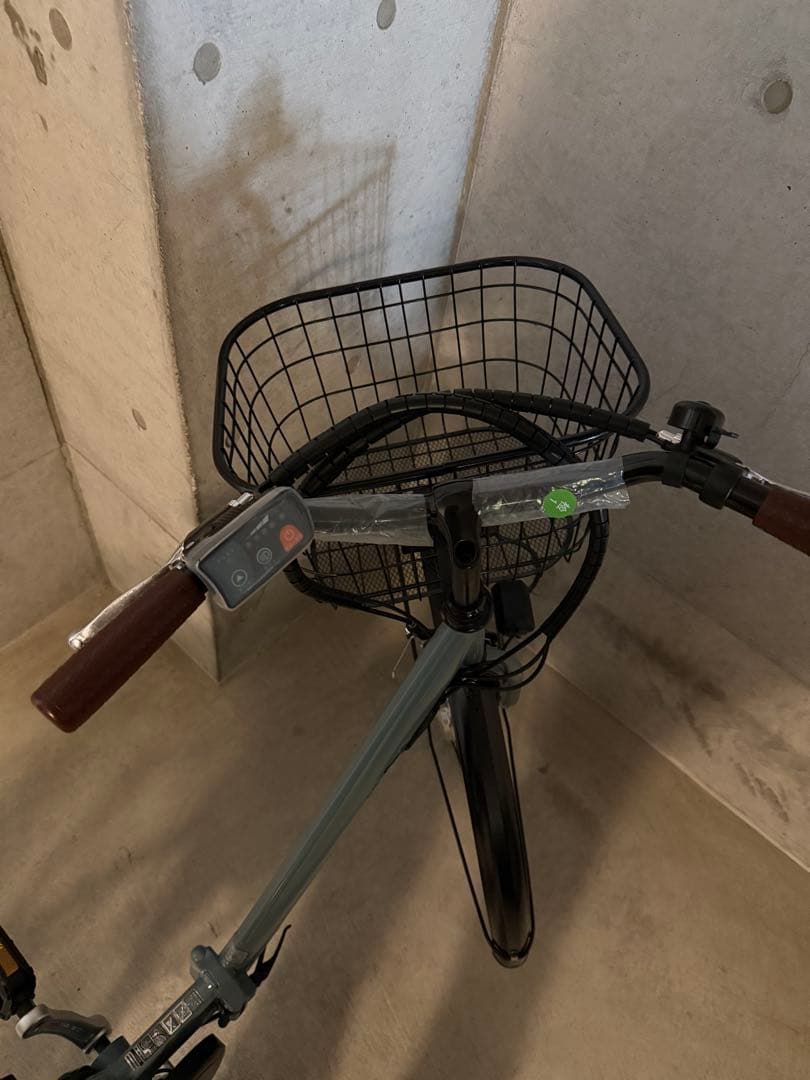 電動アシスト自転車 グレー ブラウン