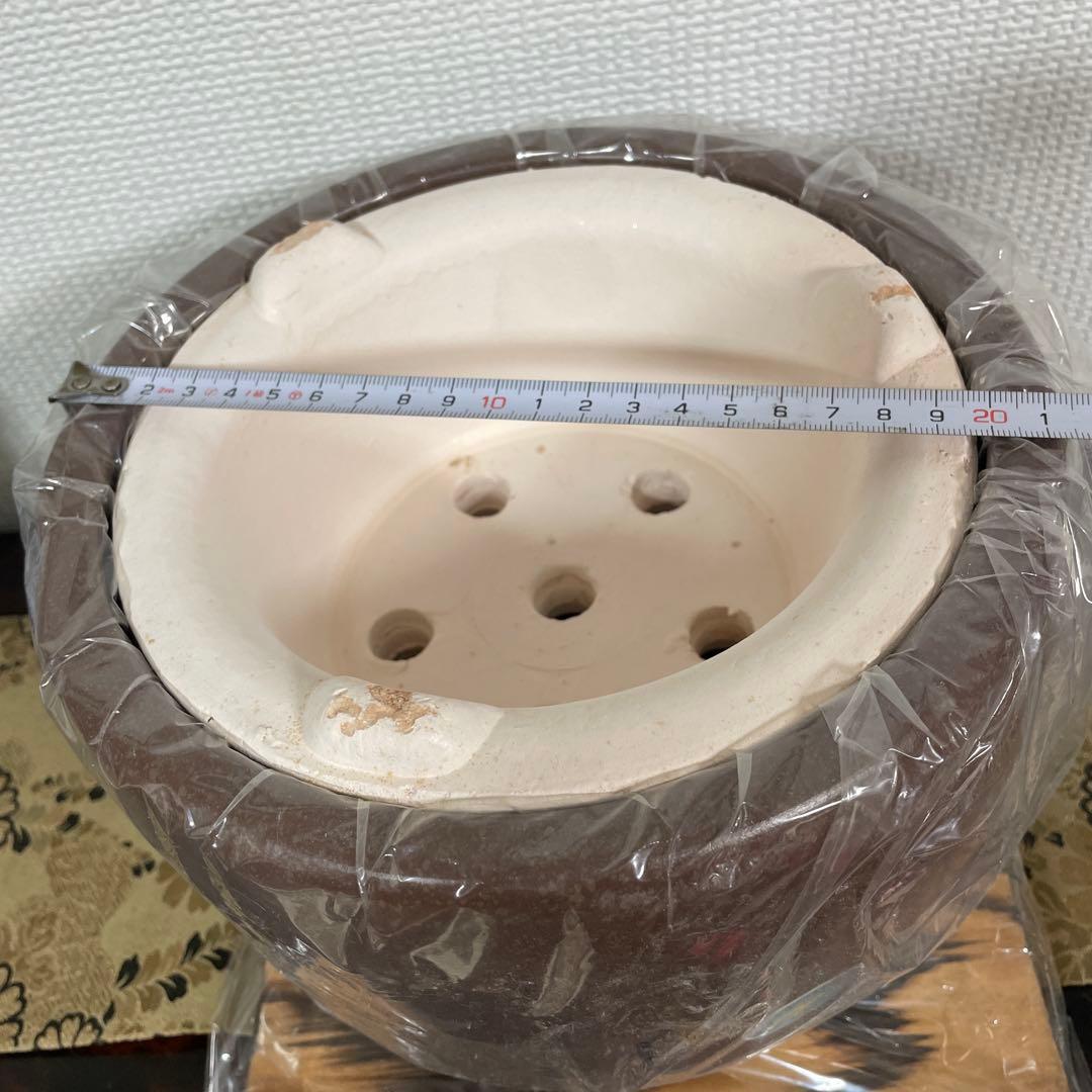 三河こんろ　陶器製 七輪 網付き 5穴　炭火卓上用　U-9