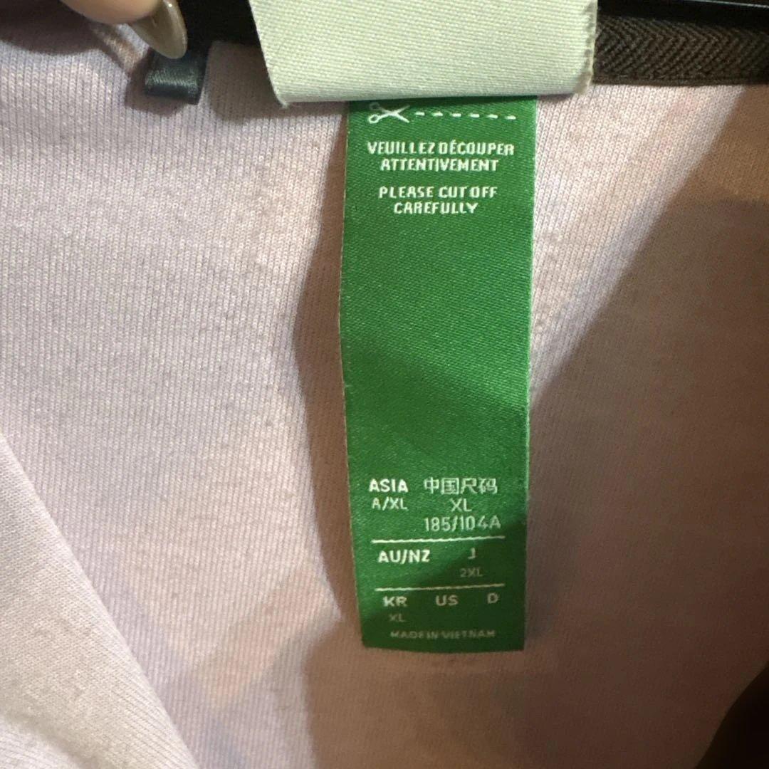 adidas ストライプ 長袖ポロシャツ XL ゴルフ　着用私服で短時間1回