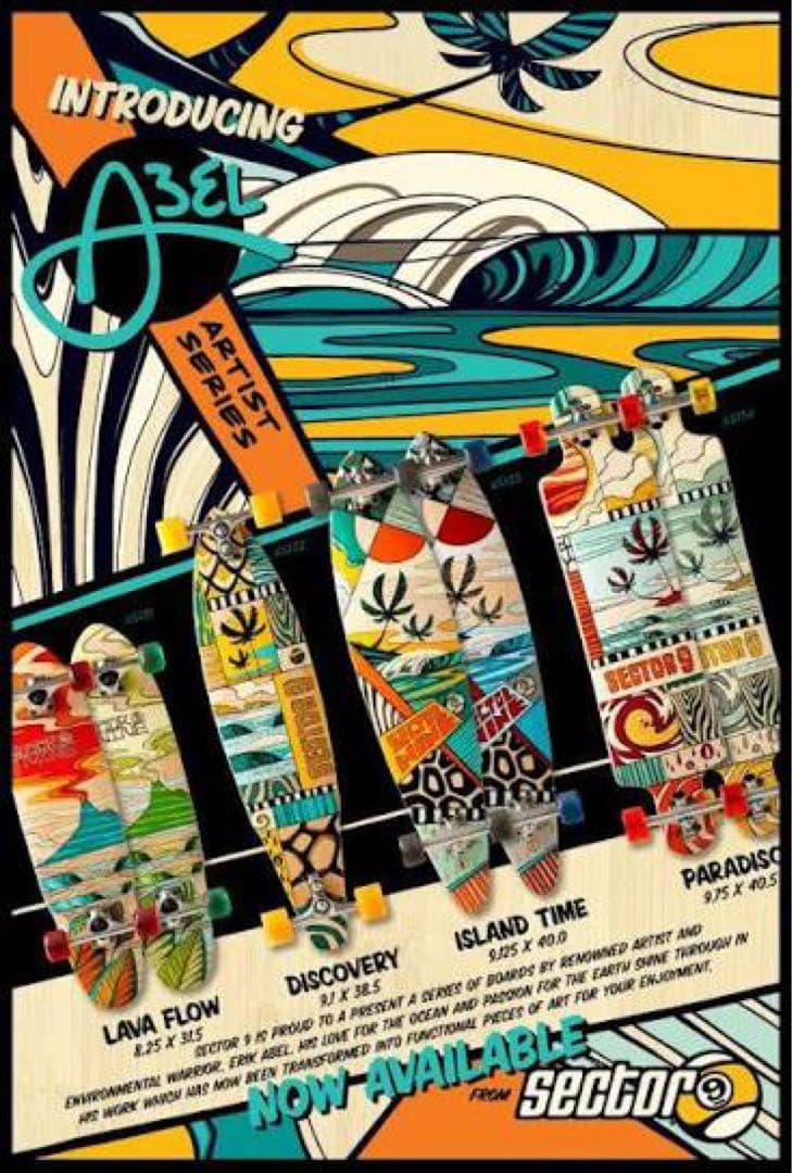Sector 9 Artist Series Erik Abel スケートボード
