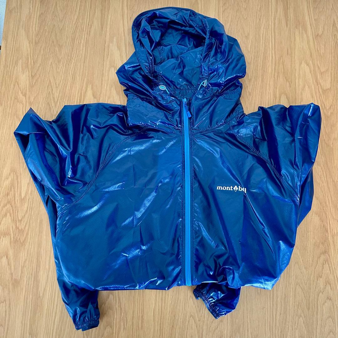 新品 mont-bell EXライト ウインド パーカ　ブルー XLサイズ