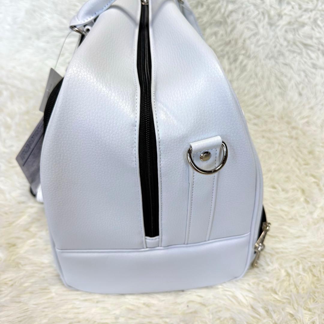 【ゼクシオ】新品未使用 ボストンバック ショルダー付き ホワイト 大容量
