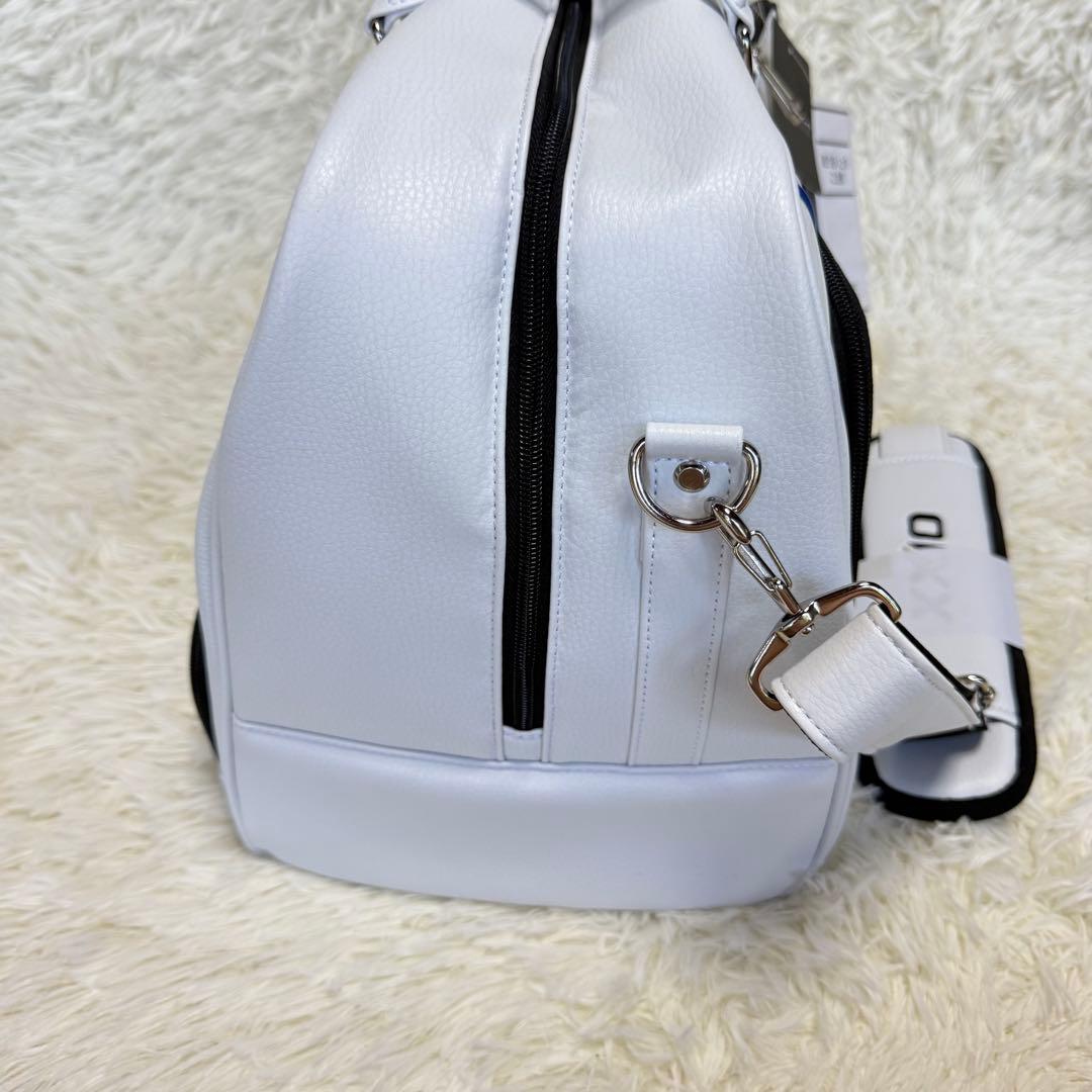 【ゼクシオ】新品未使用 ボストンバック ショルダー付き ホワイト 大容量