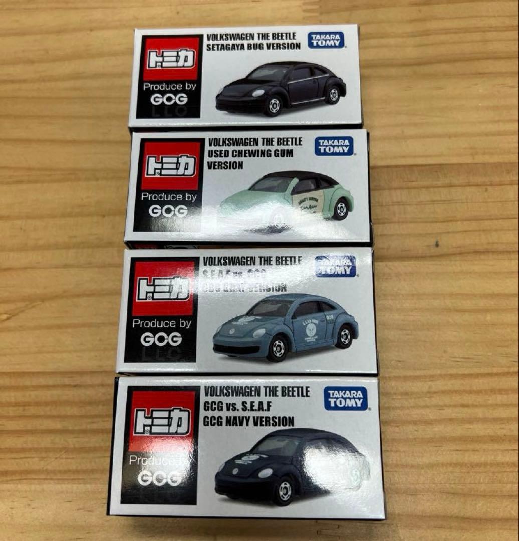 特製「世田谷ベース」トミカ４種＋ステッカー１種セット　フォルクスワーゲンビートル
