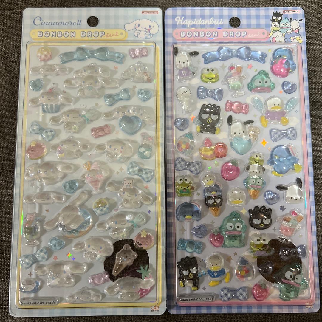 サンリオ ボンボンドロップシール シール&シール帳セット
