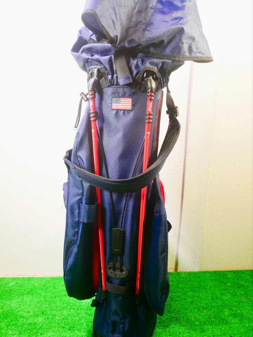 Titleist ゴルフバッグ ネイビー/レッド　スタンドバック