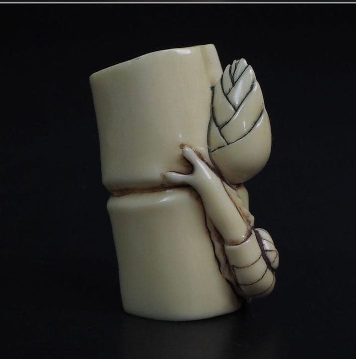 送料無料　極上鯨歯/セイウチ根付 珍品 時代物