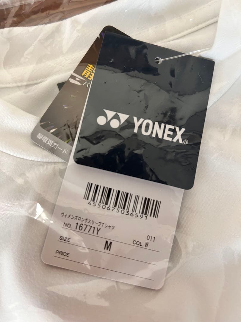 YONEX レディース ロングスリーブTシャツ M ホワイト