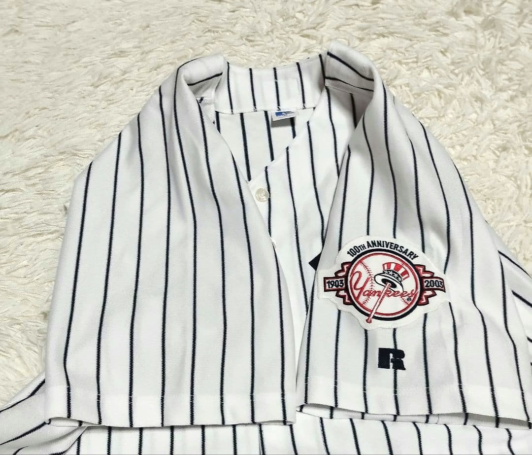 良品　Russell　NYヤンキース　レプリカユニフォーム　100周年　松井秀喜