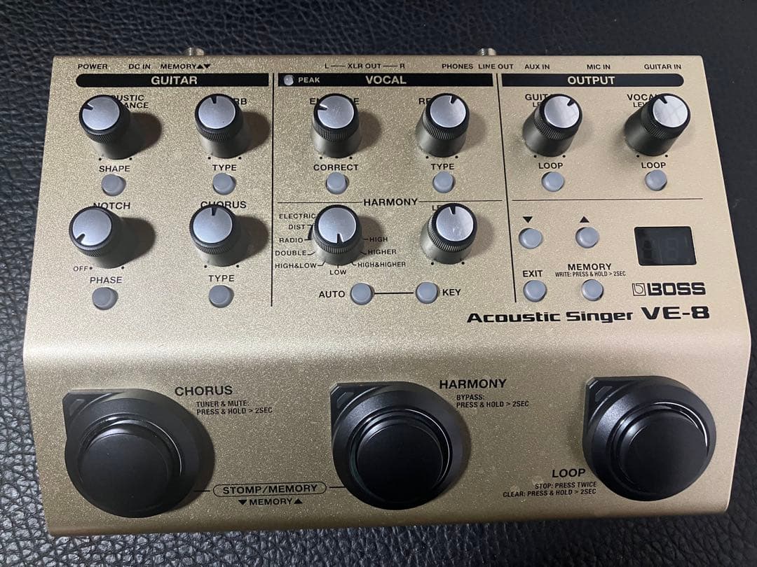BOSS VE-8 アコースティックシンガーエフェクター