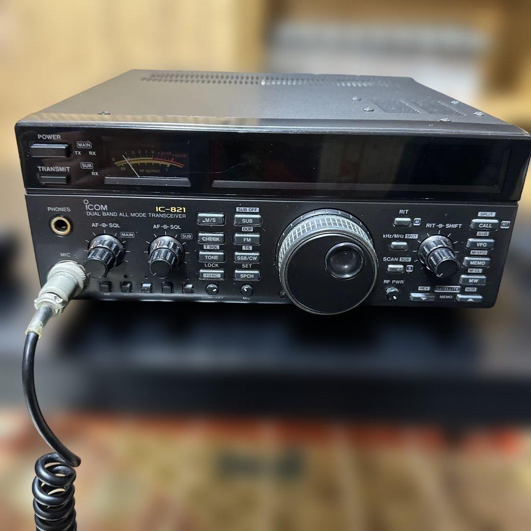ICOM IC-821 トランシーバー 取扱説明書付き ジャンク
