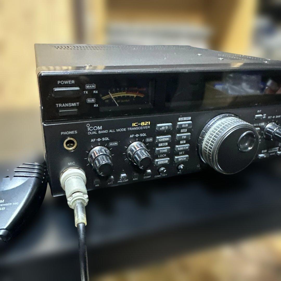 ICOM IC-821 トランシーバー 取扱説明書付き ジャンク