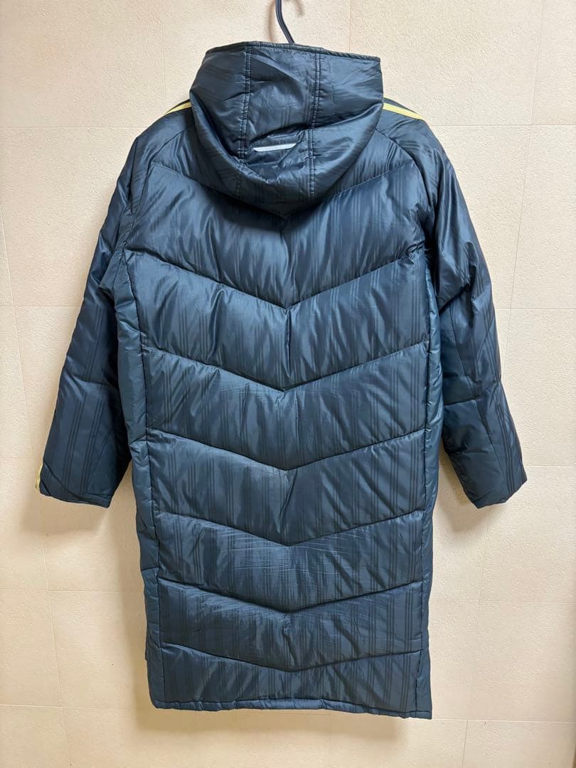 adidas ベンチコート　ダウン　Lサイズ　ネイビー　メンズ