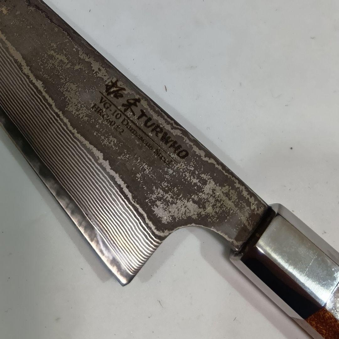 V金10号 67層ダマスカス 骨スキ 捌き ペティ 15cm 包丁 紫檀柄