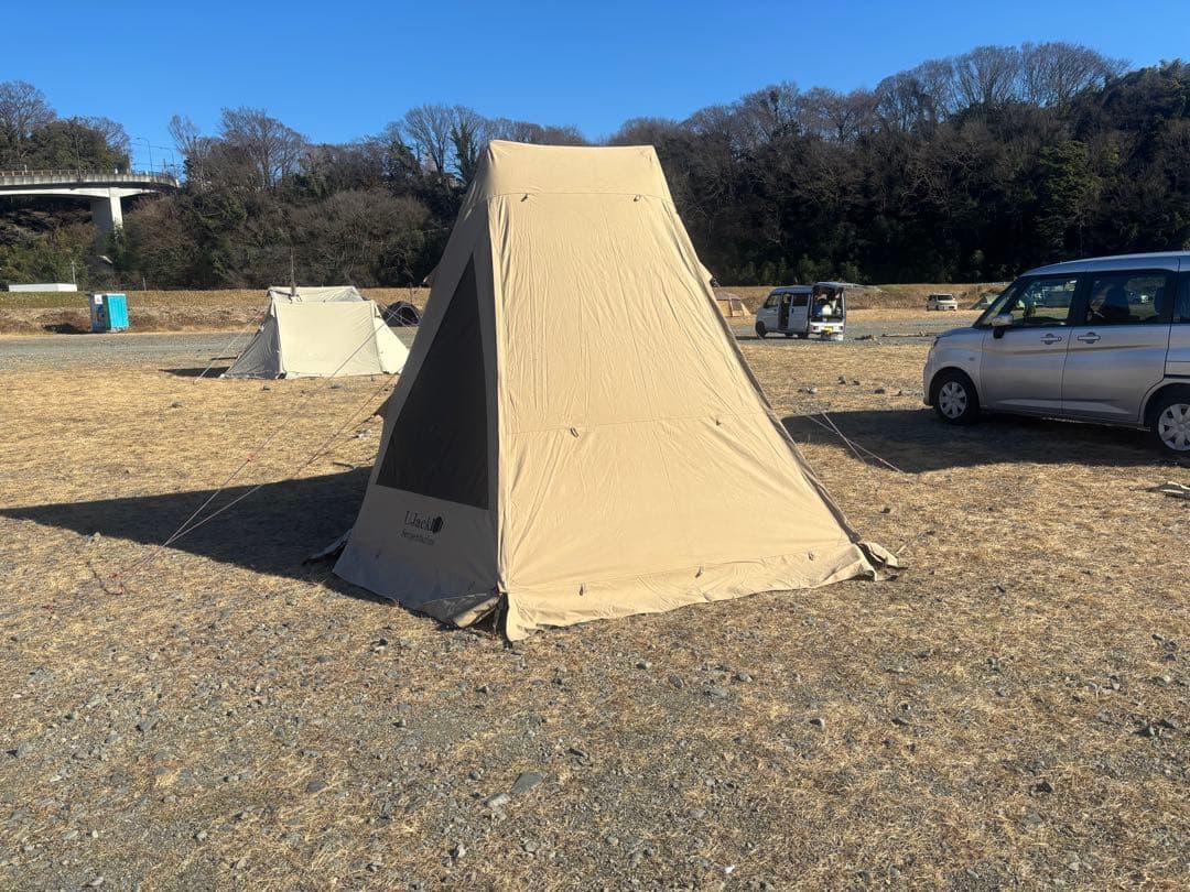 UJack ベージュテント メッシュ窓付き