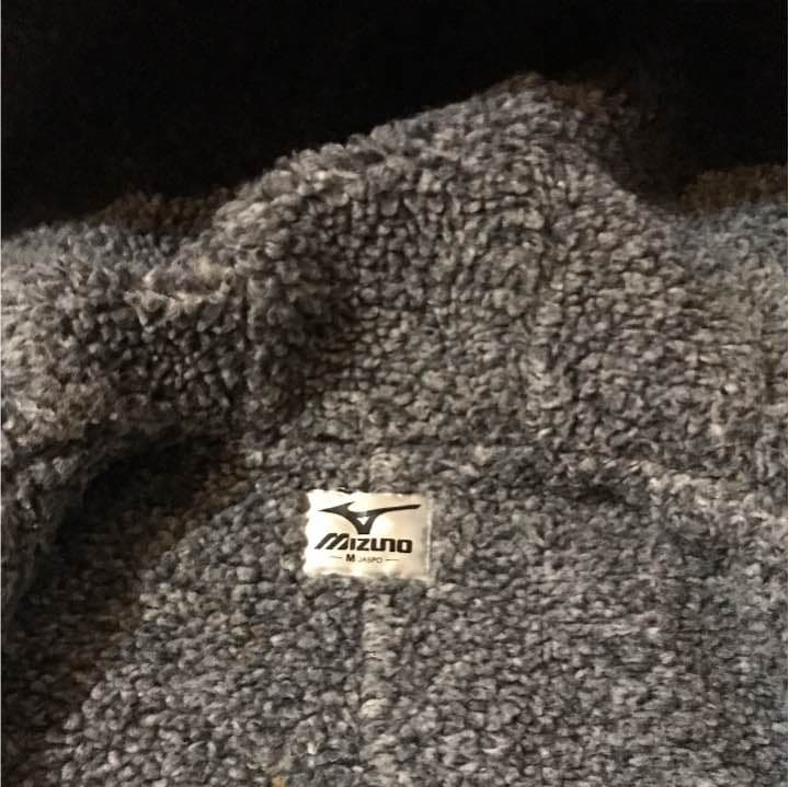 バックロMIZUNO裏ボアロングベンチコートMブラック